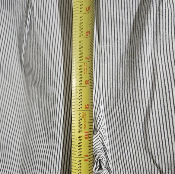 Shinestar Striped Pants Cuffed Bottom Gray/White Pull On! - Picture 5 of 7